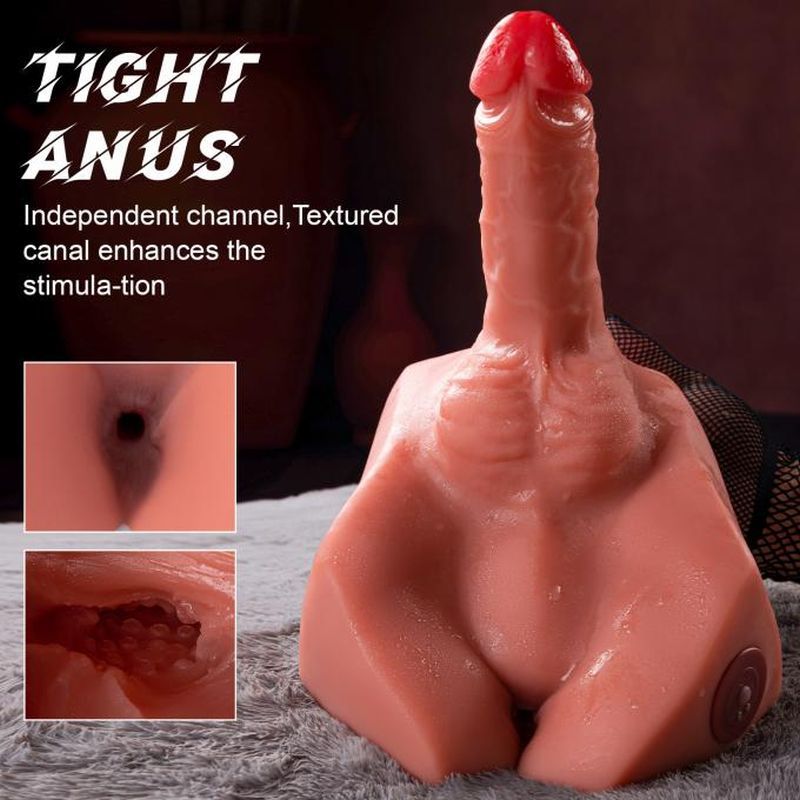 Michael 2.5kg USB Auto Thrusting 20cm Male Cock and Ass - Adult Toys