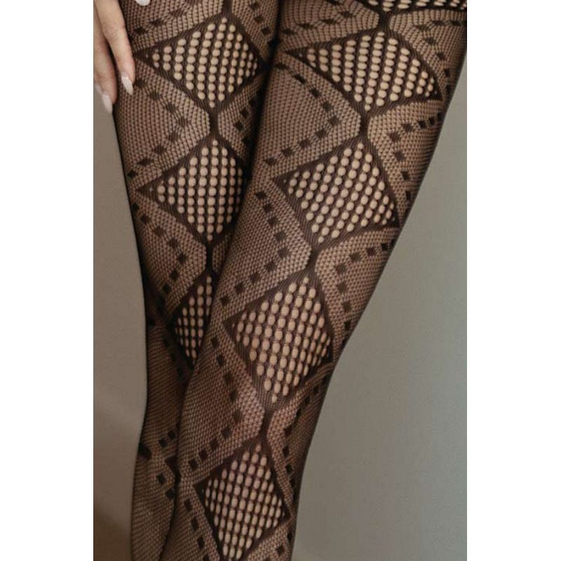Midnight Allure Fishnet Tights Black - Lingerie - Naughty by Nature Adult Store