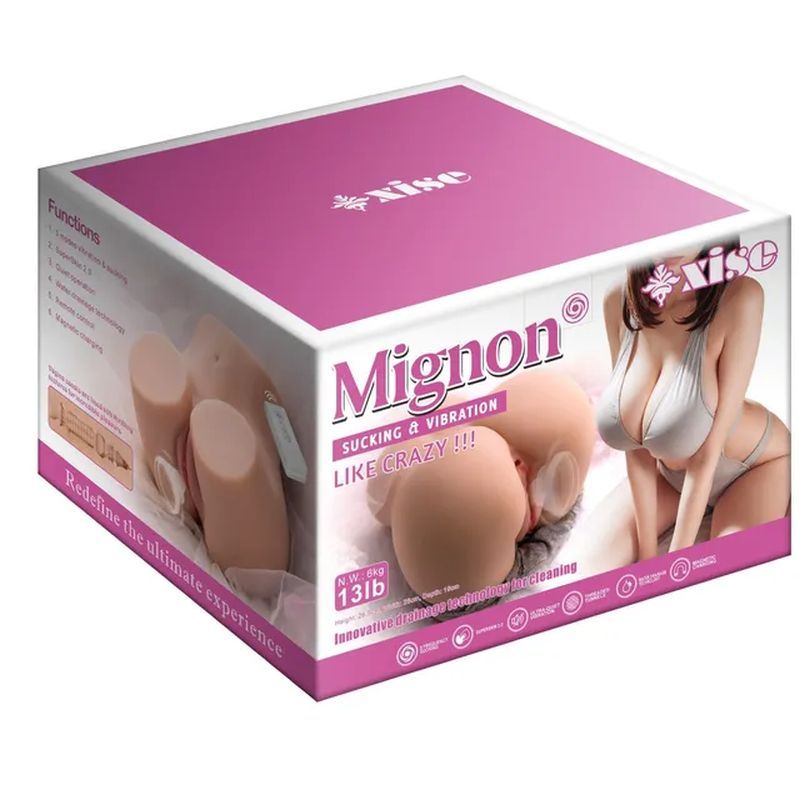 Mignon 6kg USB Auto Suction Pussy and Ass with Remote - Adult Toys