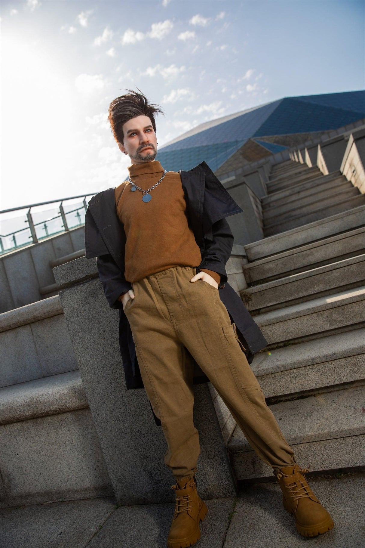 Mike 135cm Qita Male Sex Doll With Silicone Head - Sex doll