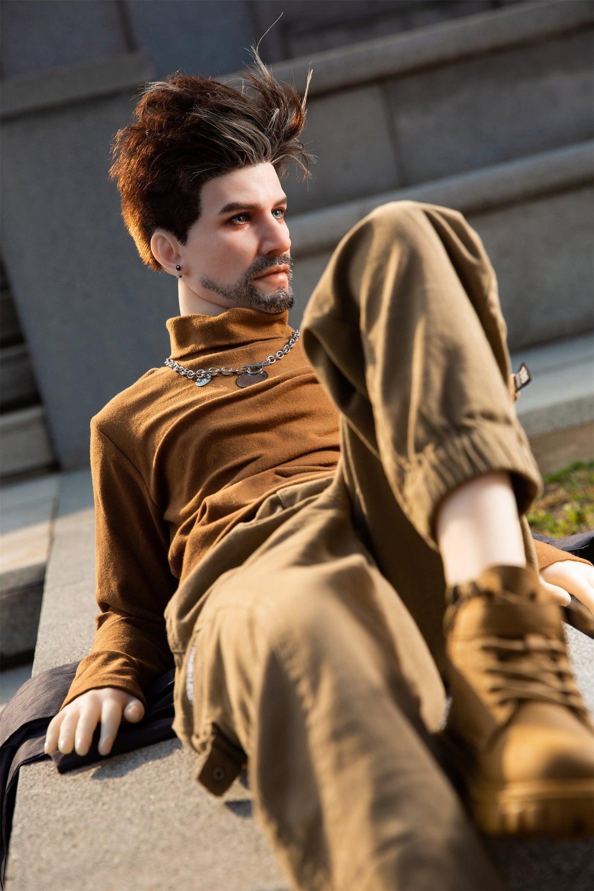 Mike 135cm Qita Male Sex Doll With Silicone Head - Sex doll