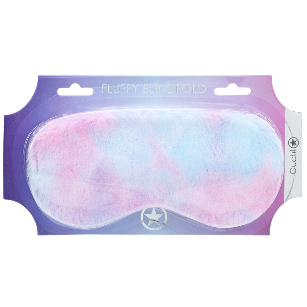 Multicolor Fluffy Eye Mask for Sleep and Relaxation - BONDAGE - TOYS