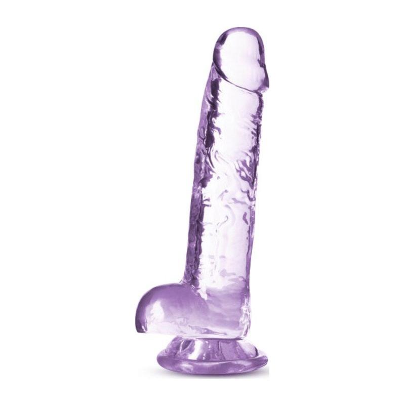 Naturally Yours 7" Crystaline Dildo Amethyst - Adult Toys