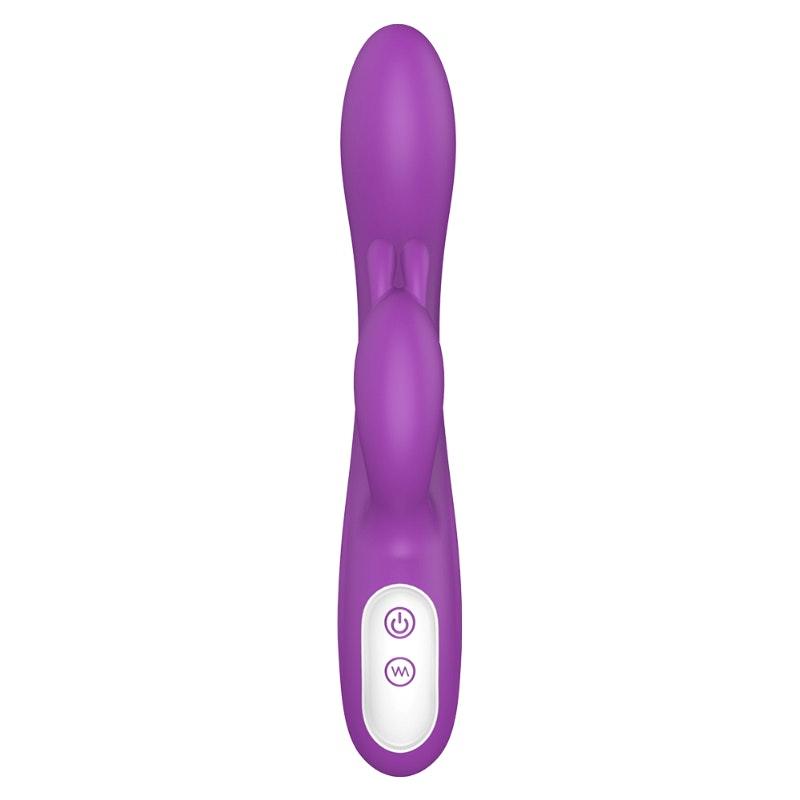 Naughty Heating Rabbit Vibrator Purple - Adult Toys