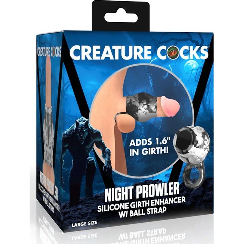 Night Prowler Silicone Penis Sleeve and Ball Stretcher - Adult Toys