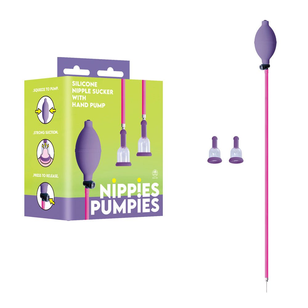 Nippies Pumpies Purple Nipple Pump For Enhanced Sensation - PUMPS