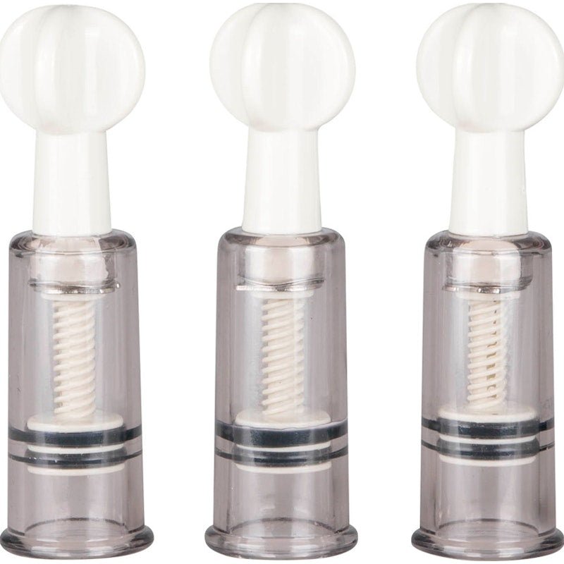 Nipple and Clit Suckers 3 Pc - Adult Toys