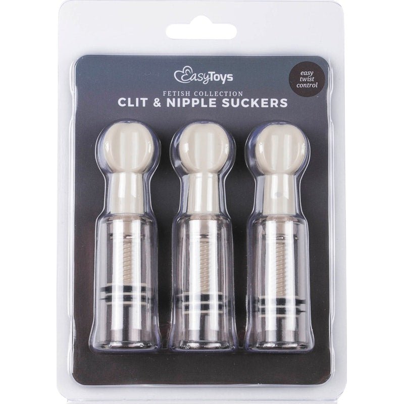 Nipple and Clit Suckers 3 Pc - Adult Toys