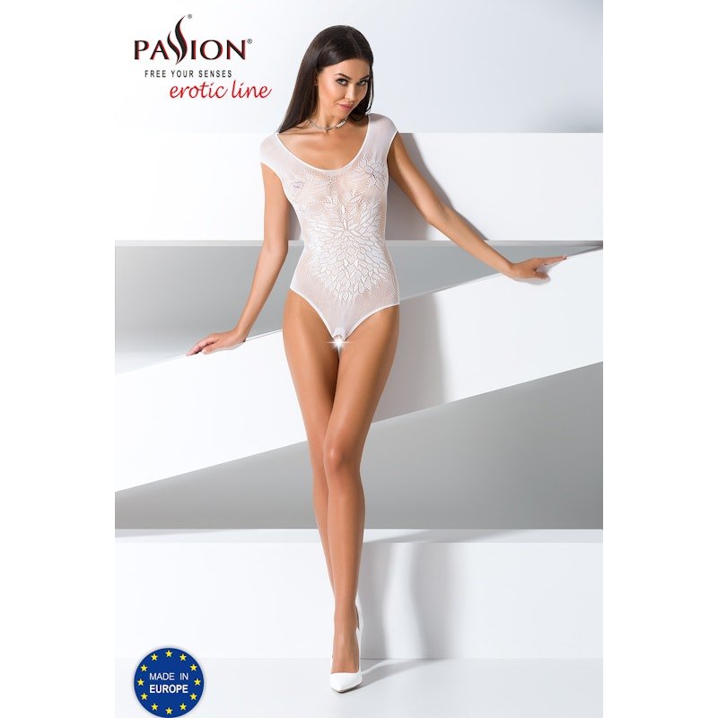 Open Crotch Body BS64 White - Lingerie