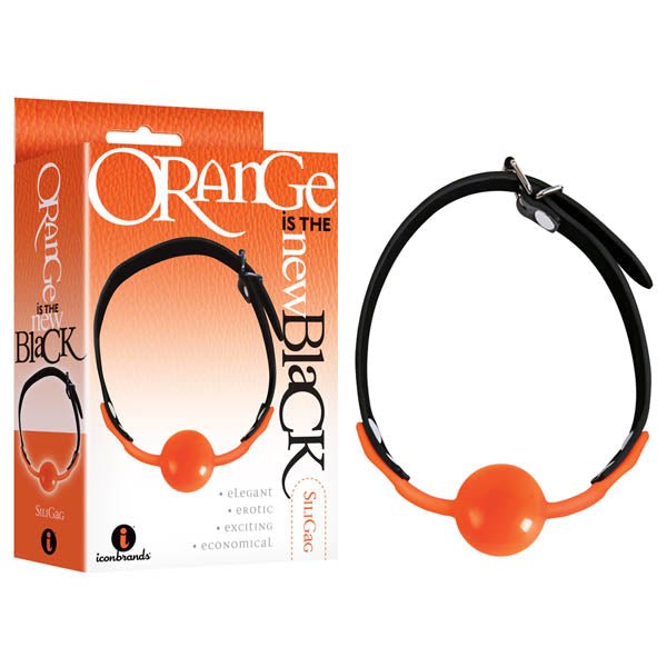 Orange Is The New Black - Siligag - Black/Orange Ball Gag - BONDAGE - TOYS