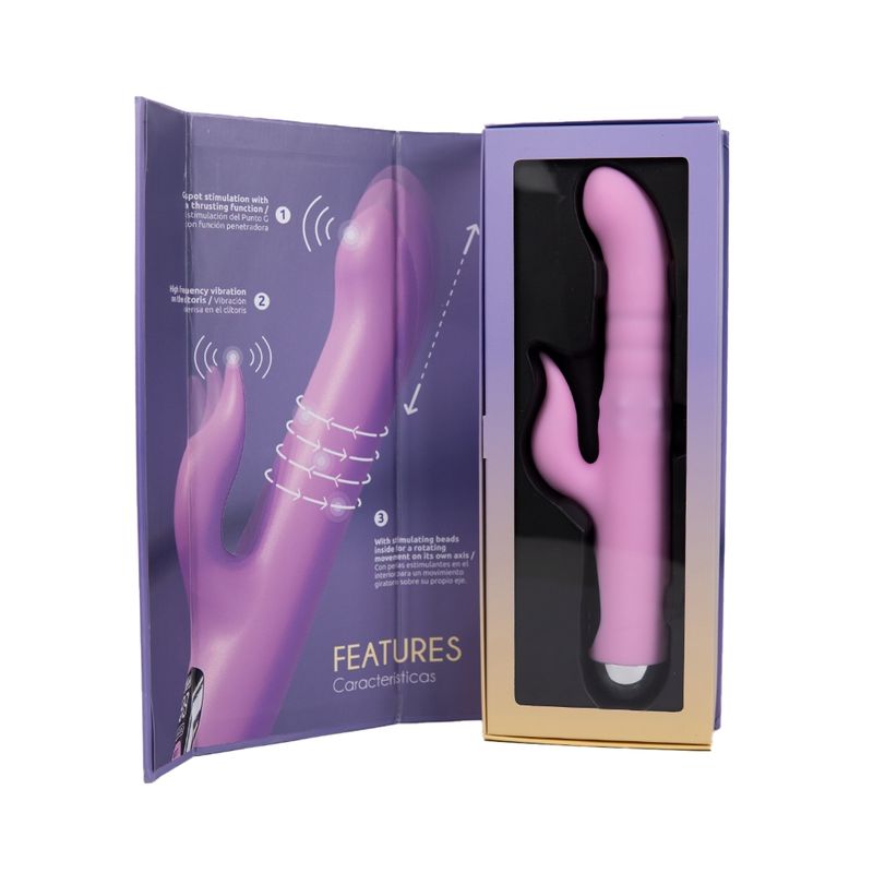 Osma Majestic Pro USB 10 Mode Pearl Rabbit Vibrator - Adult Toys