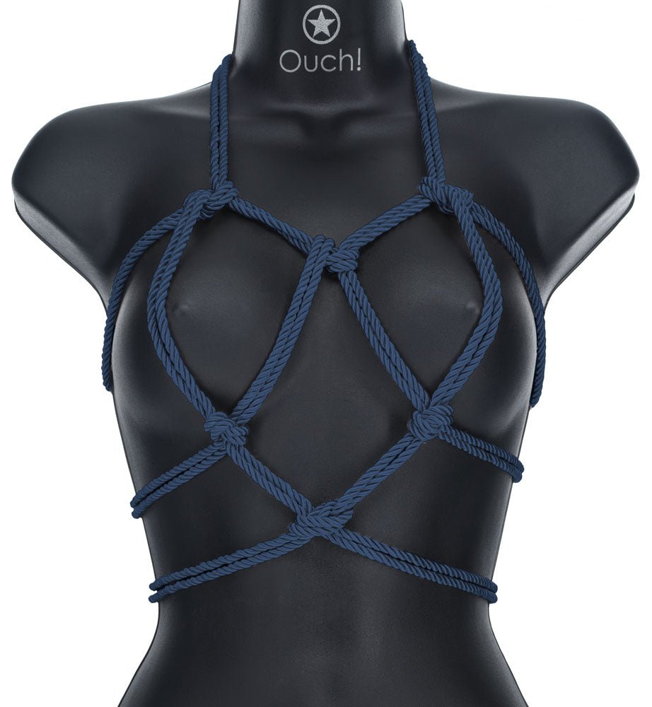 OUCH! Bondage Rope - 10 M Navy Blue - BONDAGE - TOYS