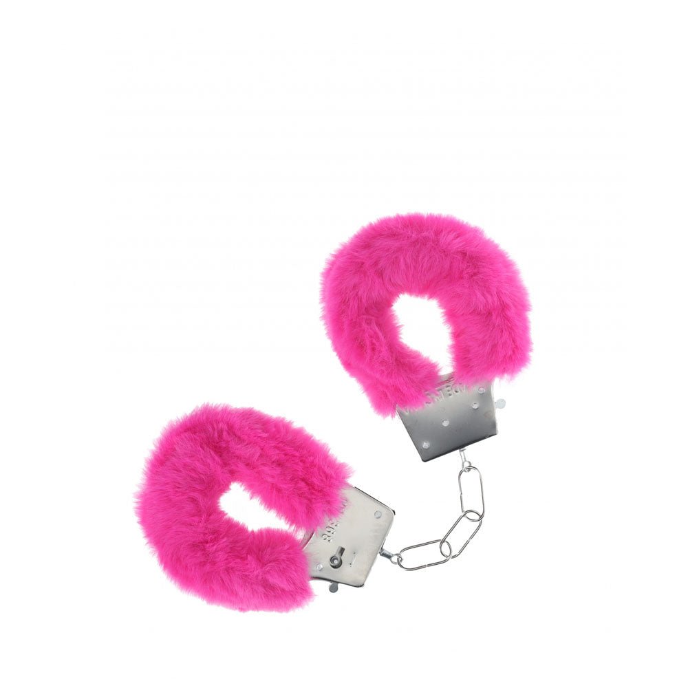 OUCH! Classic Fluffy Cuffs - Pink - BONDAGE - TOYS