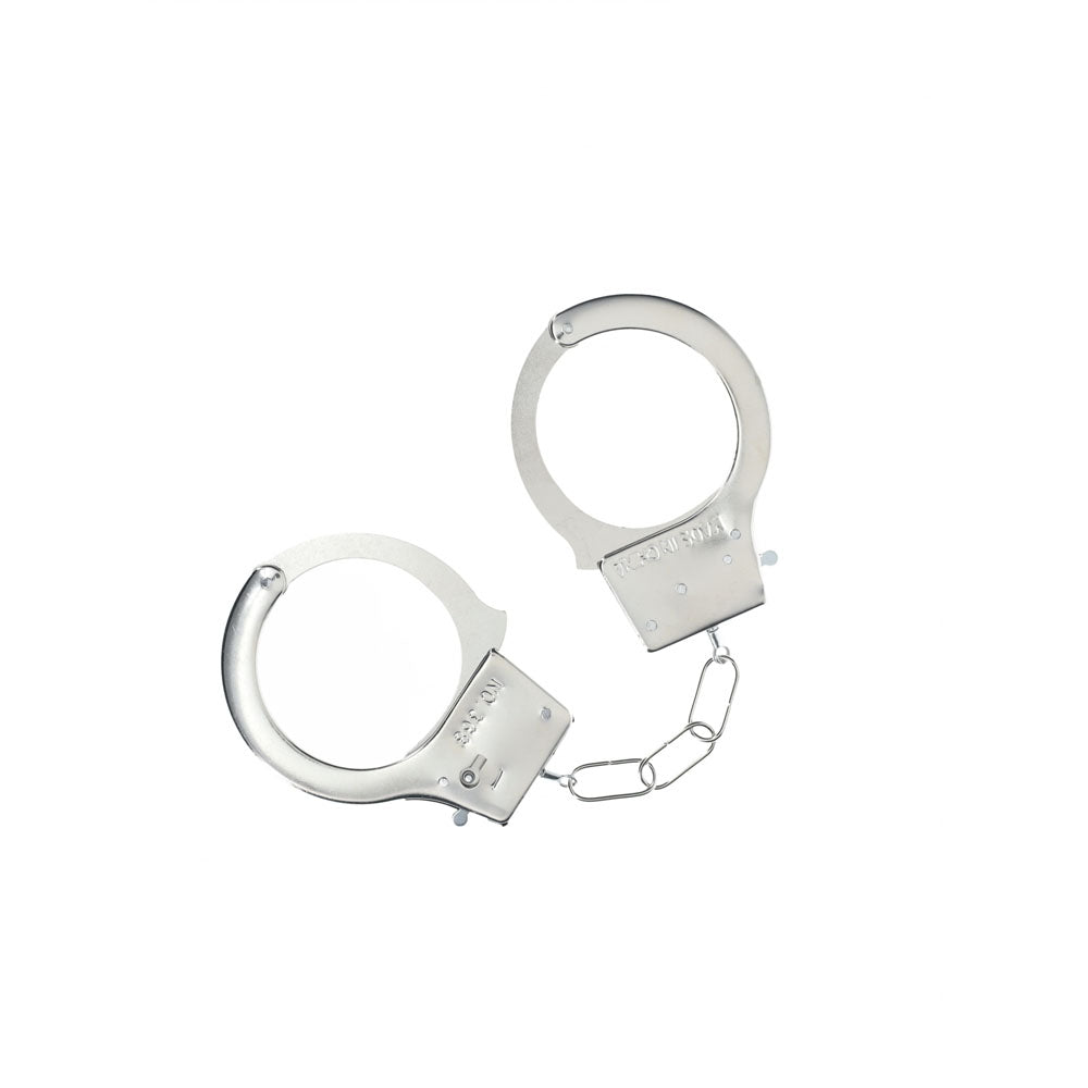 OUCH! Classic Metal Cuffs - Silver - BONDAGE - TOYS