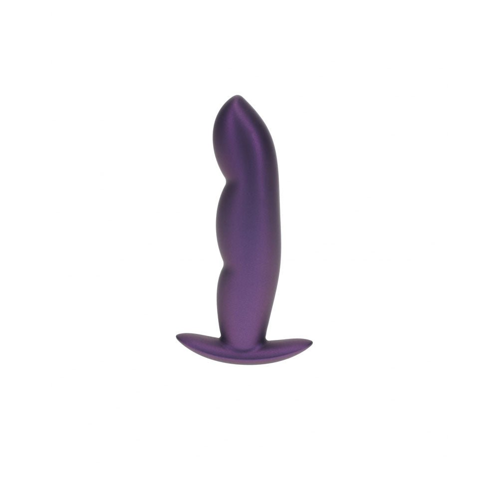 OUCH! Finger Anal Plug - Metallic Purple - ANAL TOYS
