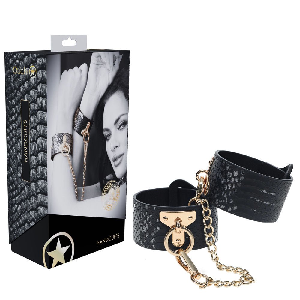 OUCH! Florence Collection - Handcuffs - Black Restraints - BONDAGE - TOYS