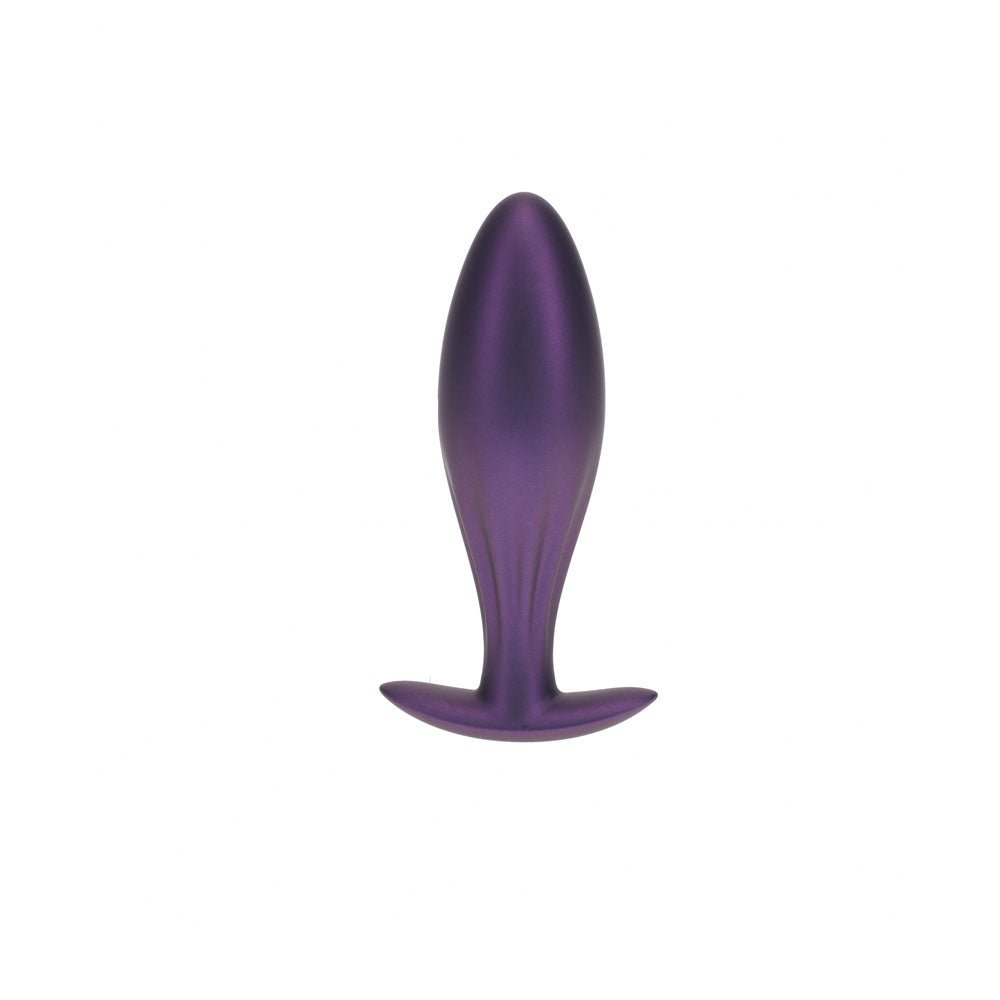 OUCH! Oval Anal Plug - Metallic Purple - ANAL TOYS
