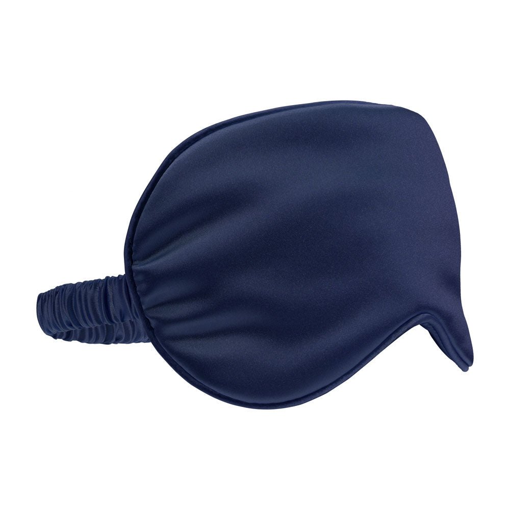 Ouch Satin Eye Mask Navy Blue Sleep Mask - BONDAGE - TOYS