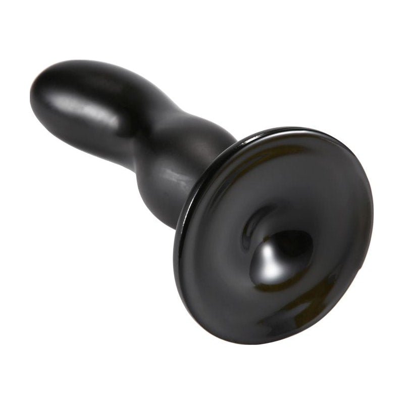 Oval Head Butt Plug Black - Adult Toys
