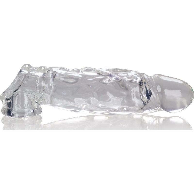 OxBalls Butch Cocksheath Clear – SuperFLEX Realistic Veined Sleeve - Adult Toys