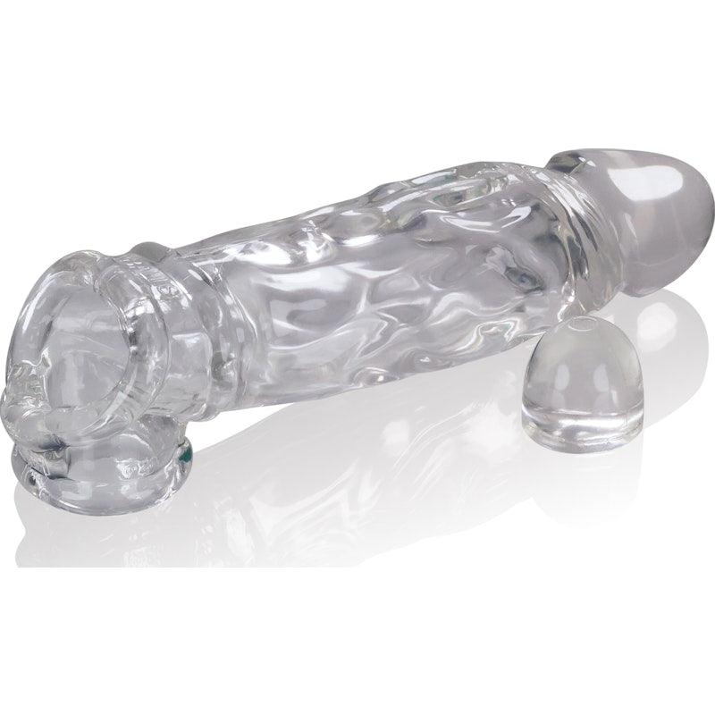 OxBalls Butch Cocksheath Clear – SuperFLEX Realistic Veined Sleeve - Adult Toys