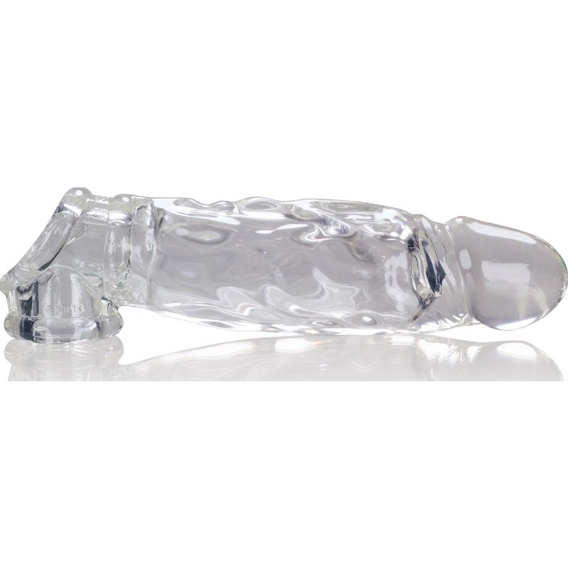 OxBalls Butch Cocksheath Clear – SuperFLEX Realistic Veined Sleeve - Adult Toys