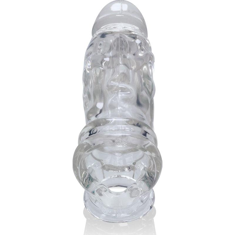 OxBalls Butch Cocksheath Clear – SuperFLEX Realistic Veined Sleeve - Adult Toys
