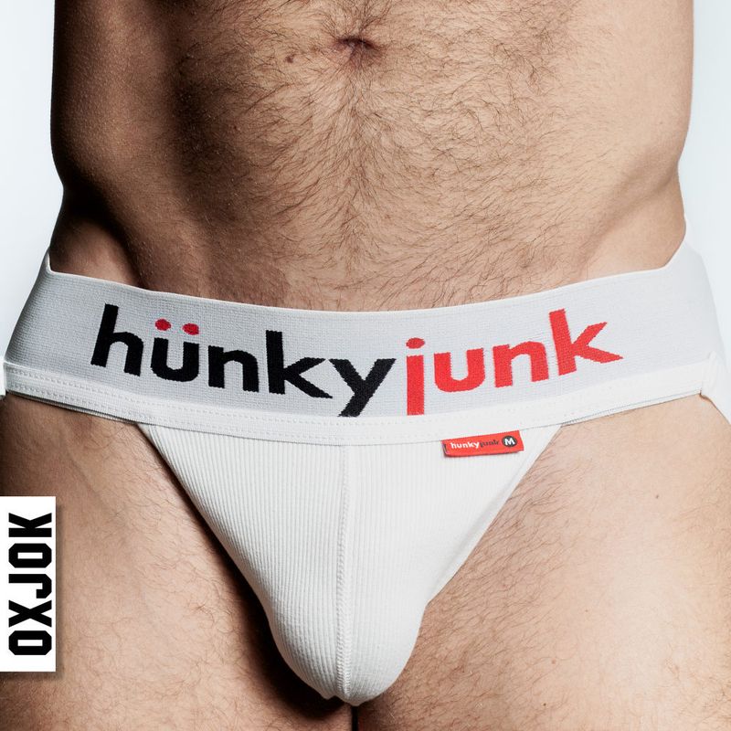 Oxballs Hunker Slider Strap Jock White Snow - Lingerie