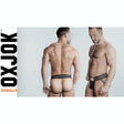 Oxballs Slingjock Upthrust Slider - Strap Jock Black Iron - Lingerie