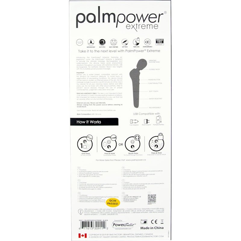 PalmPower Extreme Black - Adult Toys