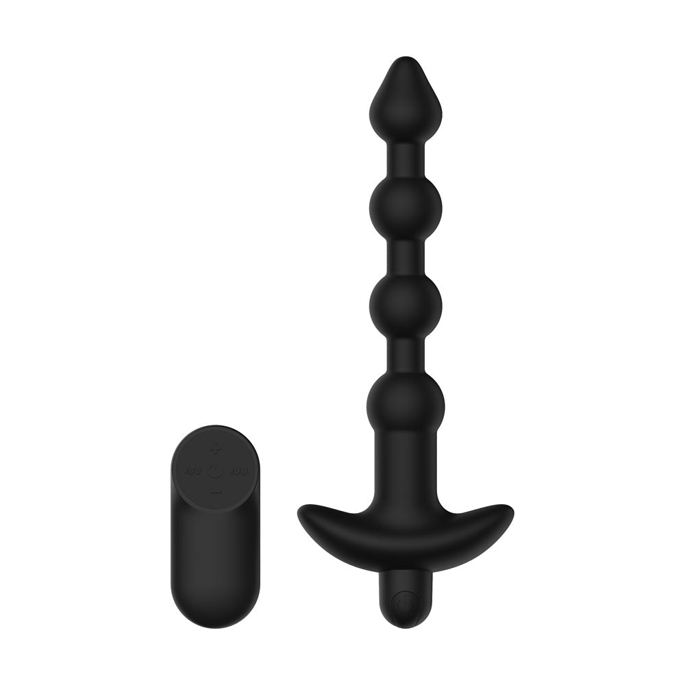 Passion Play USB Rechargeable Vibrating Anal Beads With Wireless Remote - ANAL TOYS