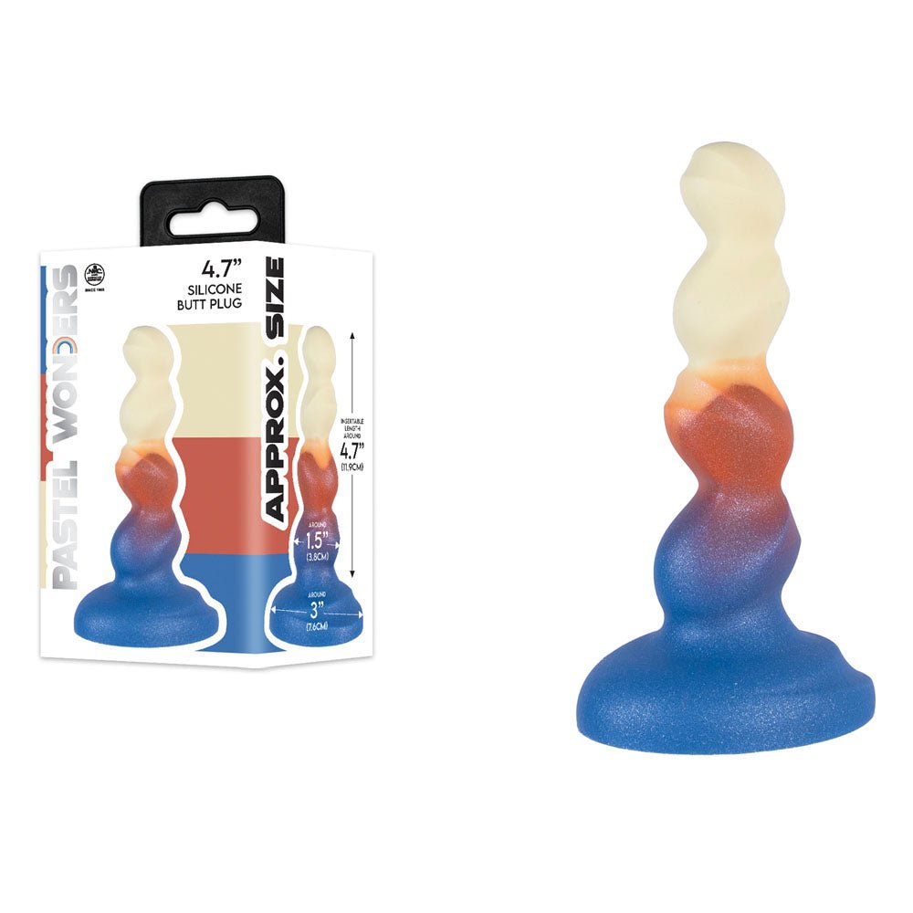 Pastel Wonders Silicone Butt Plug 11.9 Cm Coloured - ANAL TOYS