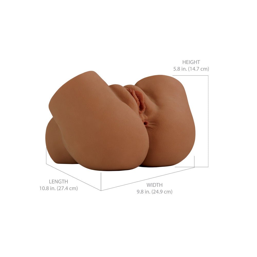 PDX Elite Back That Ass Up - Brown - Rechargeable Auto Mega Masturbator - MASTURBATORS