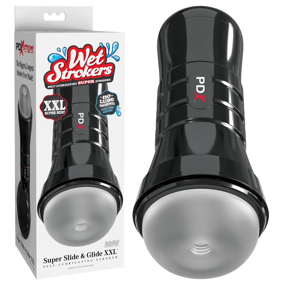 PDX Wet Pussies - Super Slide & Glide XXL - Clear Stroker - MASTURBATORS