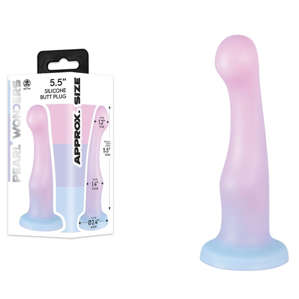 Pearl Wonders Silicone Butt Plug 14 Cm Coloured Anal Toy - ANAL TOYS