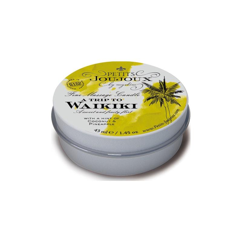 Petits JouJoux Massage Candle – Waikiki Coconut & Pineapple 43ml - Lotions & Potions
