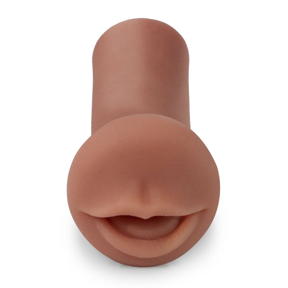 Pipedream Extreme Toyz Coed Cocksucker - Brown Mouth Stroker - MASTURBATORS