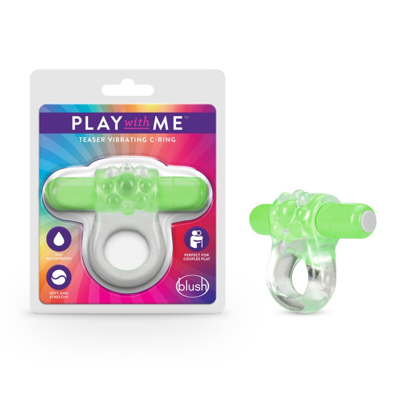 Play With Me Teaser Vibrating C - Ring - G - COCK RINGS