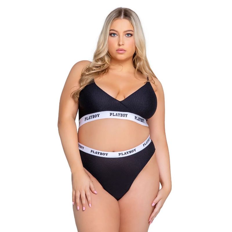 Playboy Lifestyle Bunny 2 Pc Set White - Lingerie