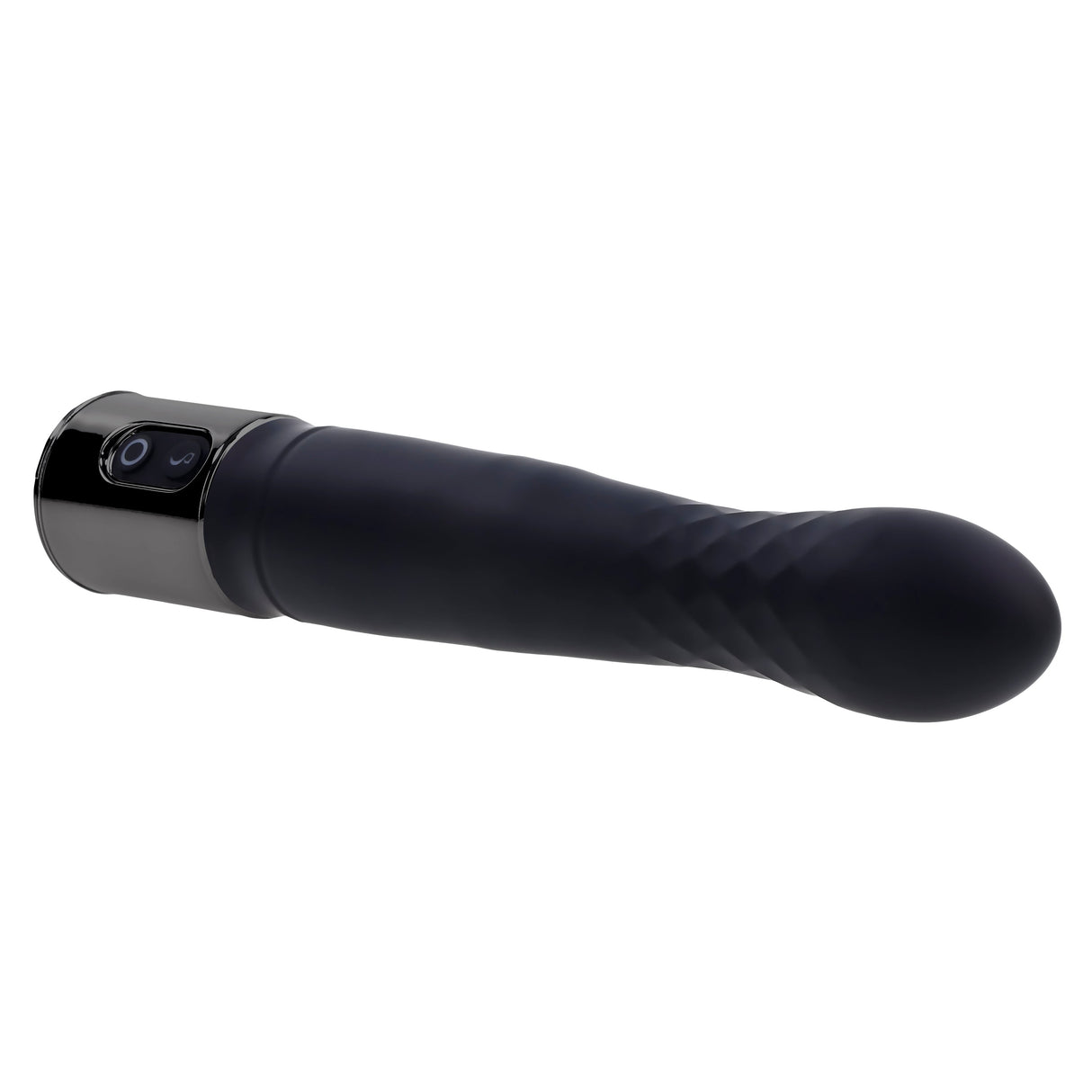 Playboy Pleasure PLEASURE ZONE - Black 21.4 cm Rechargeable Vibrator with USB Charging Dock - VIBRATORS