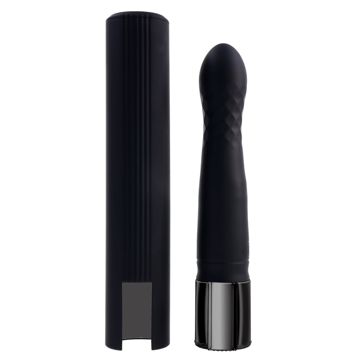 Playboy Pleasure PLEASURE ZONE - Black 21.4 cm Rechargeable Vibrator with USB Charging Dock - VIBRATORS