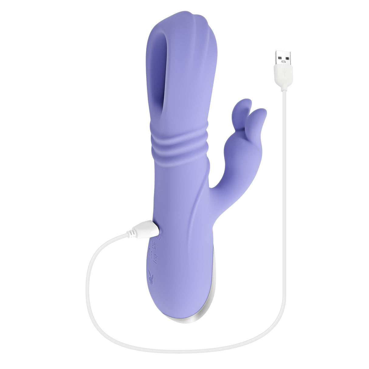 Playboy Pleasure Tap Me In Purple Rabbit Vibrator - VIBRATORS