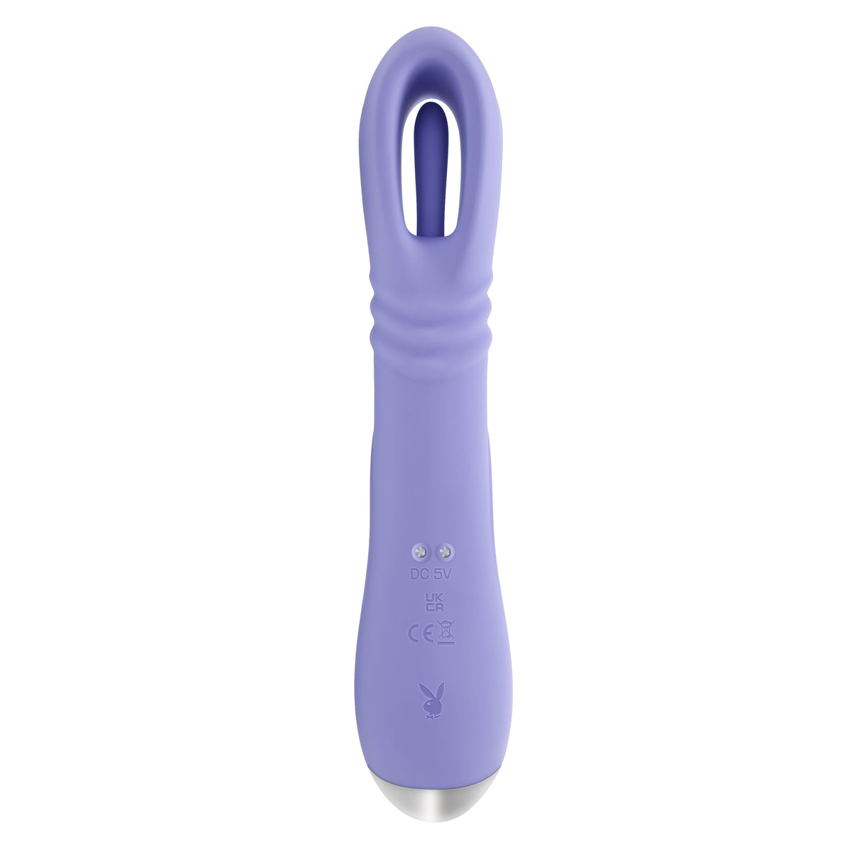 Playboy Pleasure Tap Me In Purple Rabbit Vibrator - VIBRATORS