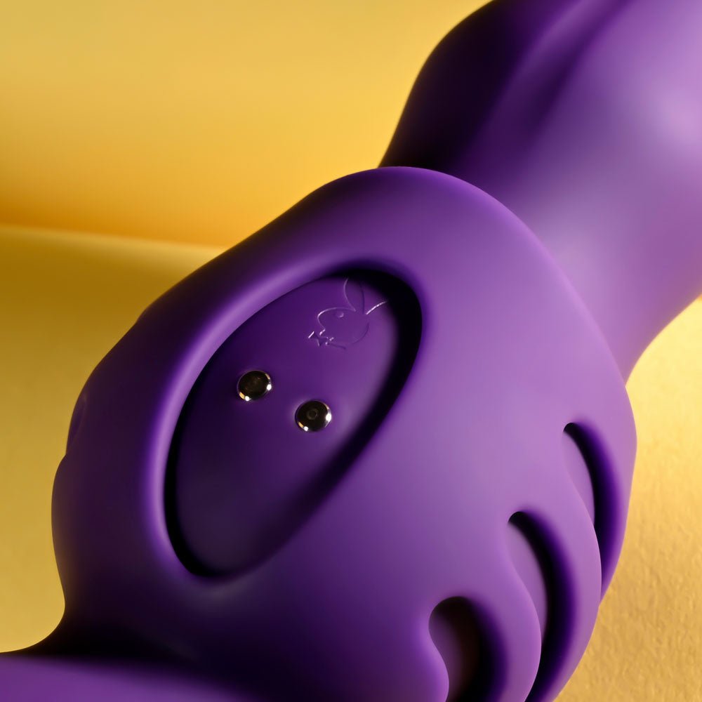 Playboy Pleasure Wiggle It Purple Wiggling Vibrator - VIBRATORS