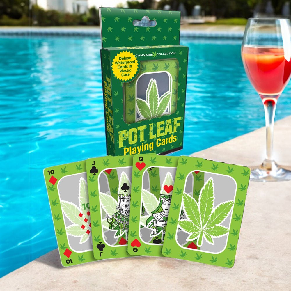 Pot Leaf Playing Cards - Waterproof Novelty Playing Cards - GAMES