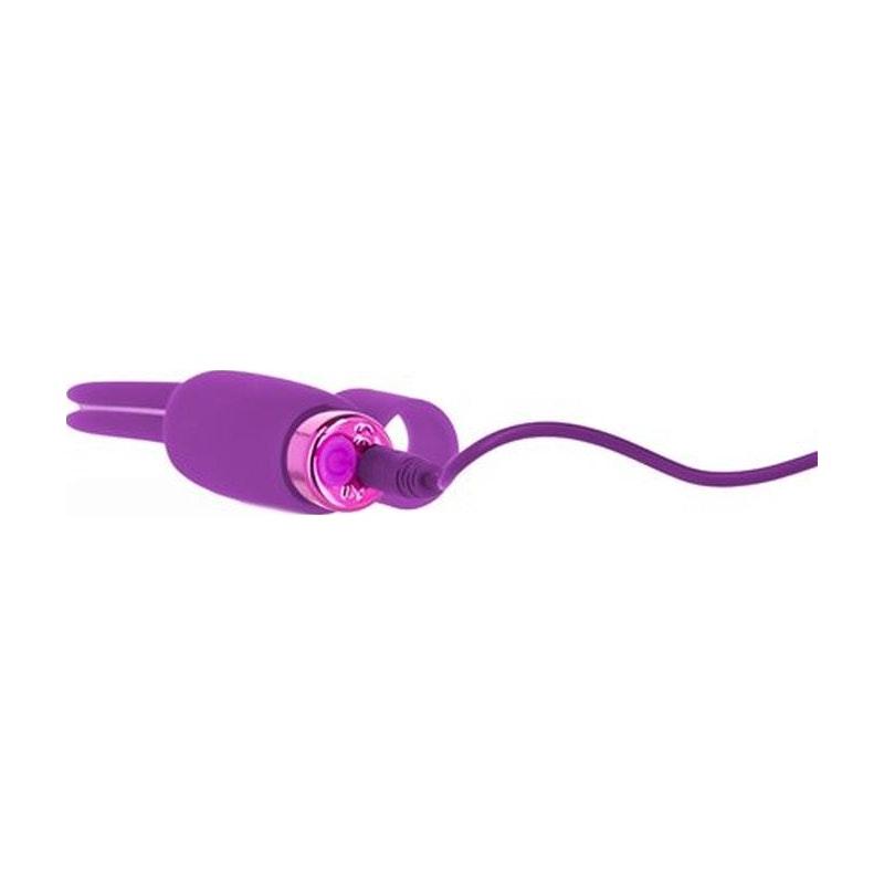 Power Bullet Teasing Tongue w Rechargeable Bullet Purple - Adult Toys