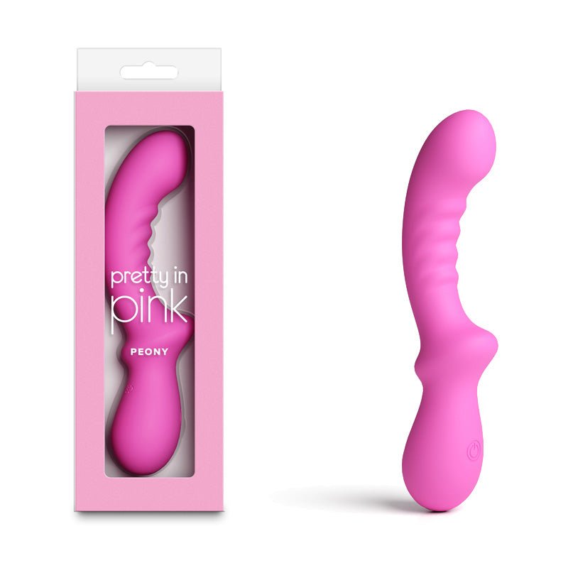 Pretty in Pink Peony USB Rechargeable Vibrator 19.8 cm - VIBRATORS