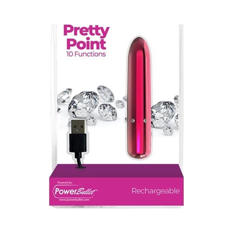 Pretty Point 4in Power Bullet Pink - Naughty by Nature Adult Store