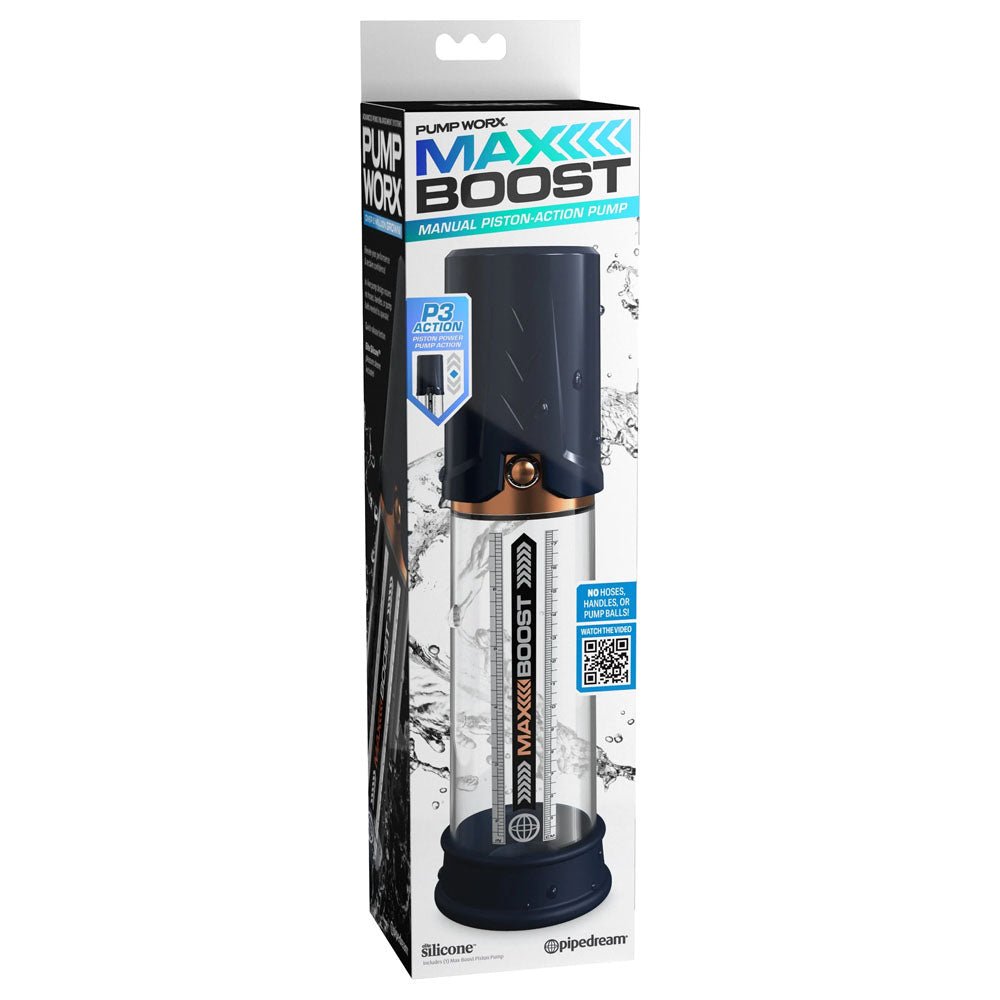 Pump Worx Max Boost - Blue Penis Pump - PUMPS