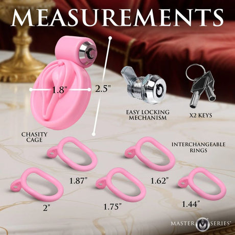 Pussification Vulva Chastity Cage - Adult Toys